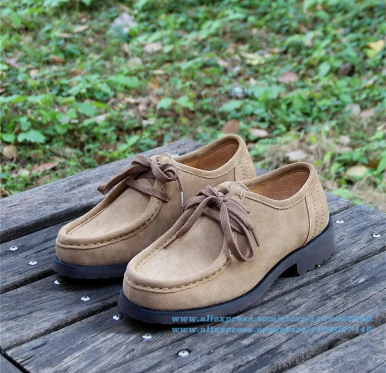 

Thick-Soled Suede Shoes Stylish Lace-Up Men's Shoes Casual Shoes Wear-Resistant Trendy Luxury Handmade Shoe Men's Shoes