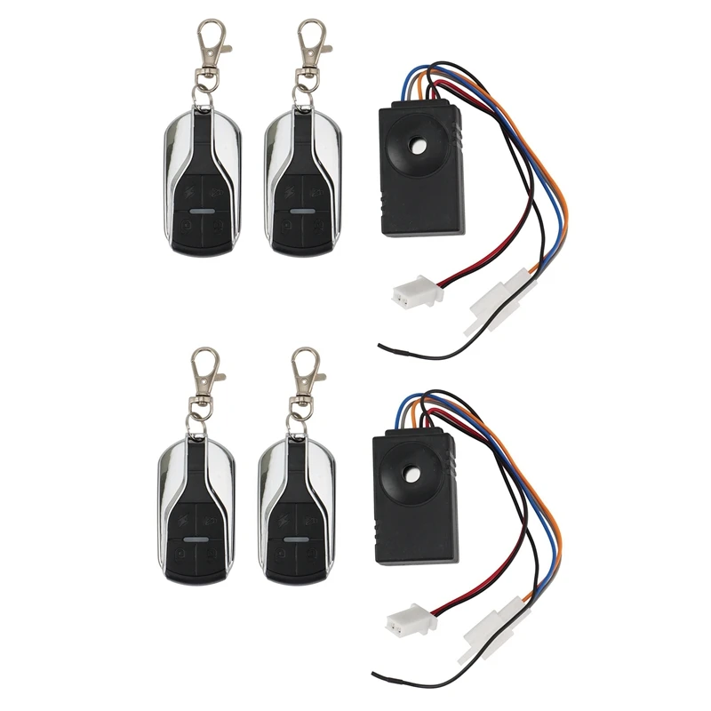 4X Ebike Alarm System 36V 48V 60V 72V with Two Switch for Electric Bicycle/Scooter Ebike/Brushless Controller