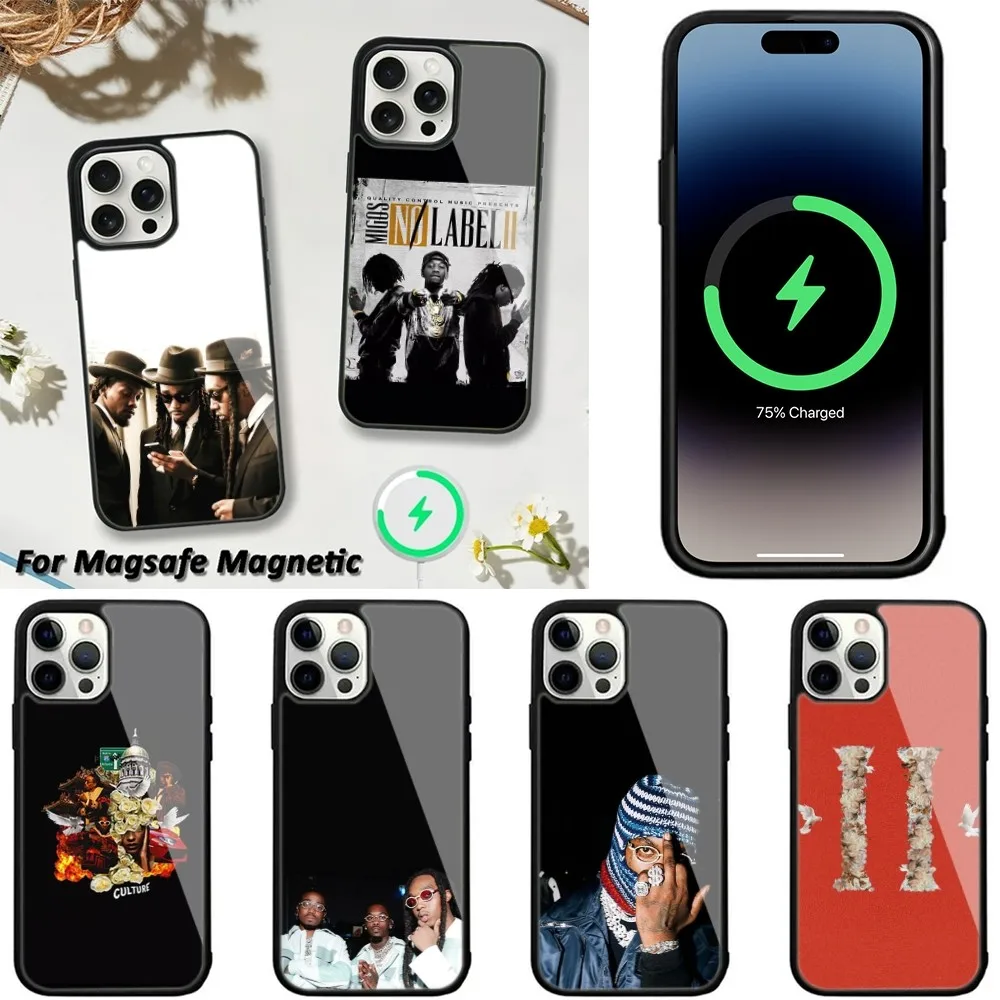 Migos Hip Hop Group Phone Case For iPhone 15,14,13,12,11,Plus,Pro,Max,Mini,Magsafe,Magnetic,Wireless,Charging