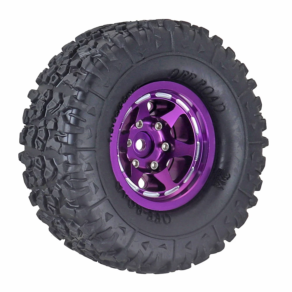 Aluminiumlegierung 1,3 Zoll Beadlock Felgenreifen für 1/24 Fms24 Axial Scx24 1/18 Traxxas Trx4m Trx4-m Rc Crawler Autoreifen – Detail 11