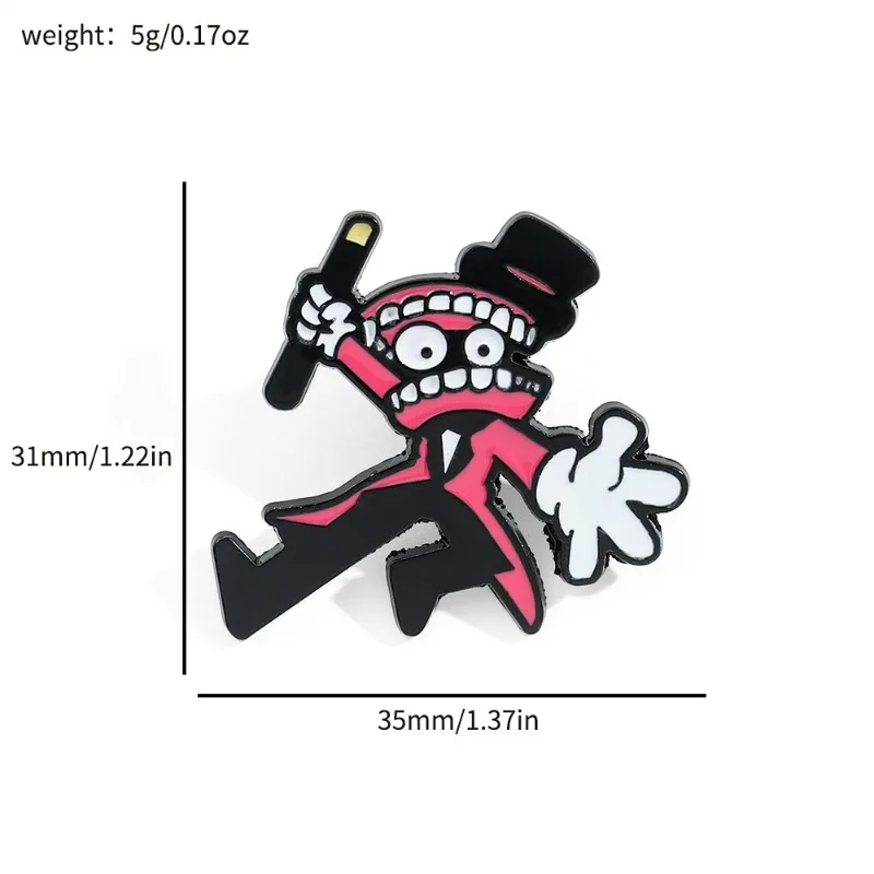 Hot The Amazing Digital Circus Series Creative and Personalized Brooch Cartoon Character Printing Exquisite Backpack Badge Gift view 6