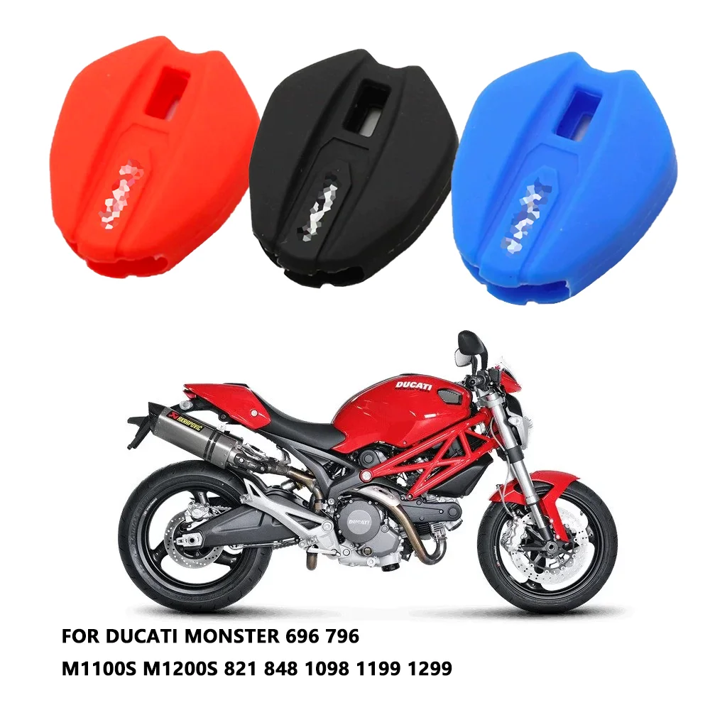 Car Key Case For Ducati Monster 696 796 M1100S M1200S 821 848 1098 1199 1299 Motorcycle Key Cover Holder Keychain Key Shell