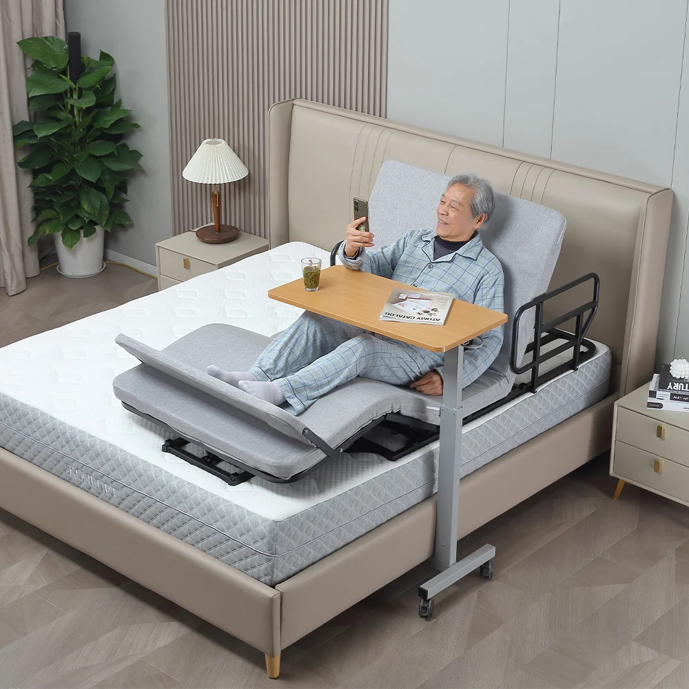 Home Caring Single Lifting Auxiliary Electric Adjustable Bed For Elderly And Disabled