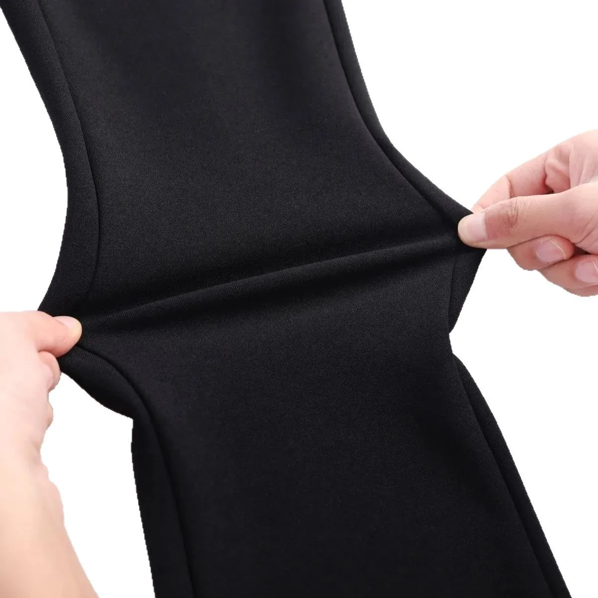 ارتفاع الخصر التخسيس سراويل تقليدية مريحة المرأة الربيع الصيف نمط جديد مايكرو متوهج ثنى مرونة المألوف واسعة الساق... #5