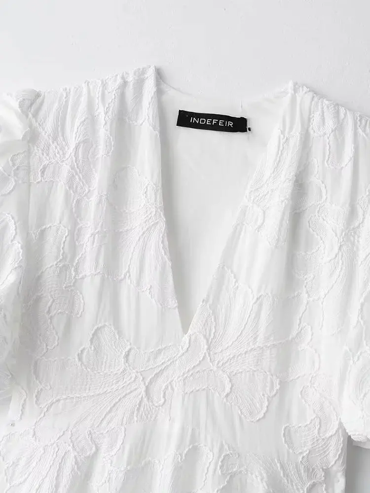2025 été broderie moelleux Mini robe femme robes courtes pour les femmes robe de mode robes de soirée élégantes