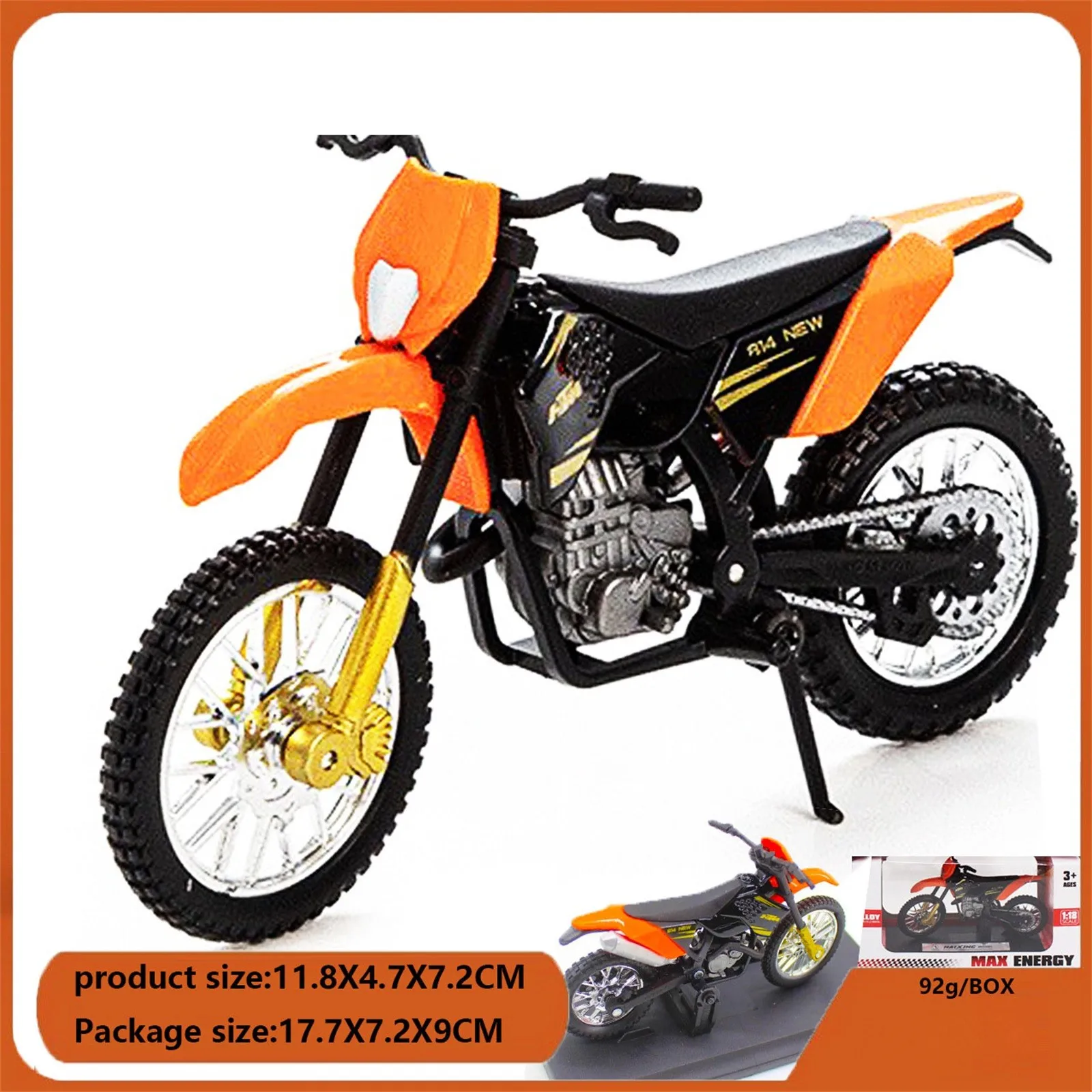 Modelo de motocicleta de simulación, modelo de fundición a presión, modelo de motocicleta de aleación, juguete educativo para niños, regalo de cumpleaños