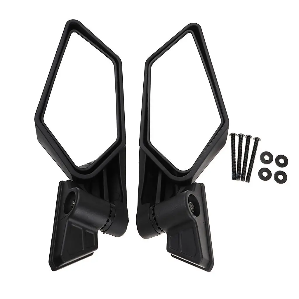 2Pcs Racing Side Mirrors Set for Can Am X3 & MAX R UTV 2017 2018 Black