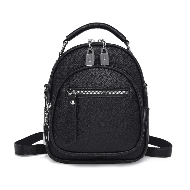 1 قطعة حقيبة كروس صغيرة أنيقة من جلد البولي يوريثان حقيبة ركاب متعددة الألوان بلون سادة حقيبة ظهر متعددة الاستخدامات للتنقل #6