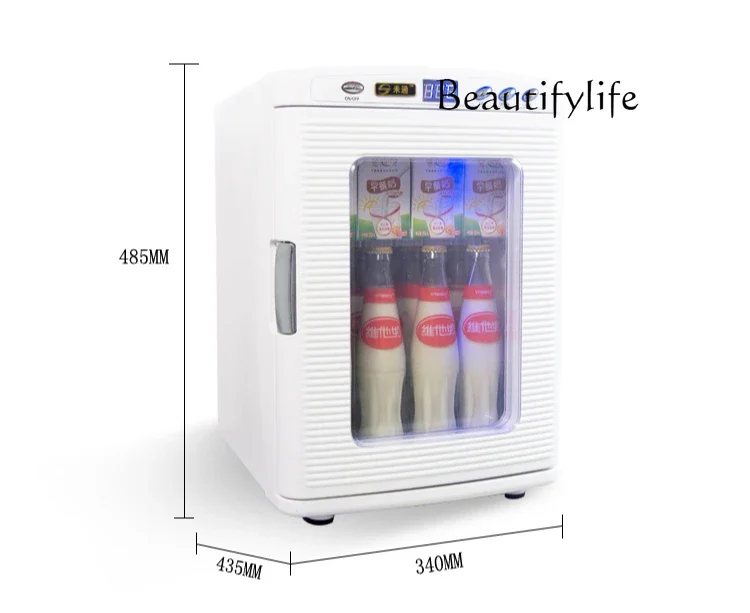 Commercial 25L hot and cold display cabinet multifunctional milk beverage heating cabinet