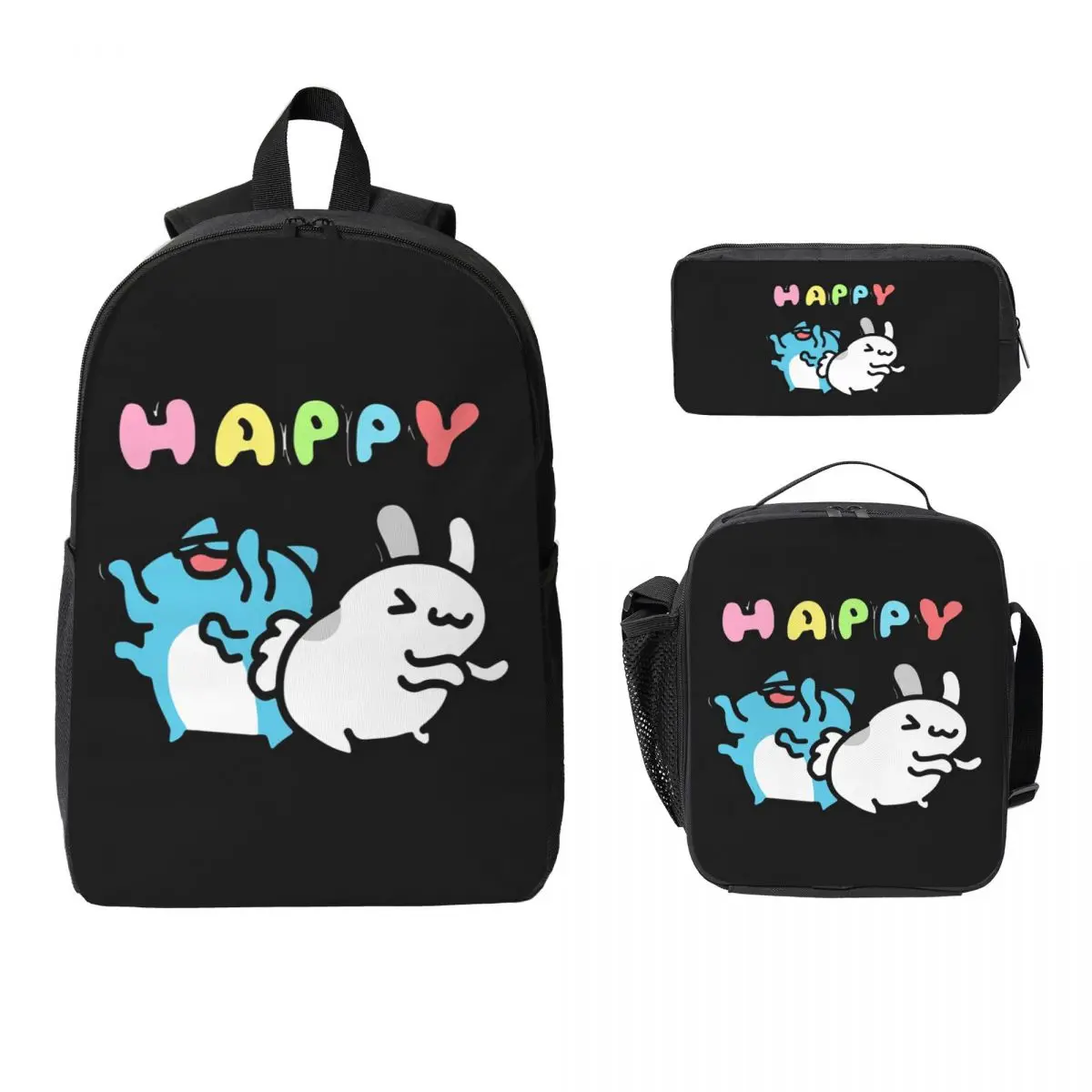 

Comic Cat Bugcat Capoo Bug Cat Backpack Boys Girls BookBag School Bag Laptop Shoulder Bags 3ps Insulated Lunch Bag Pencil Case