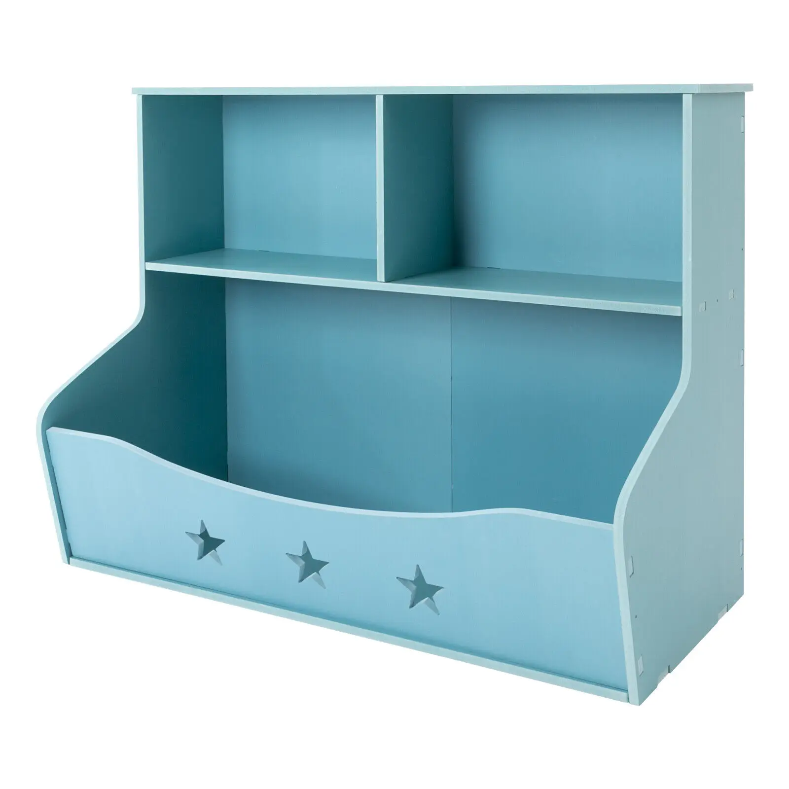 Children Room Toys Box Bookcase With Storage Cabinet Organizer 2-Tiers Bookshelf