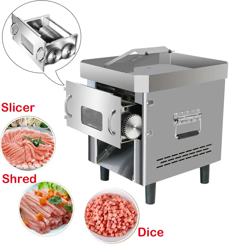 

2025 New Commercial Desktop Cooked Meat Cutting Machine, Electric Meat Cutting Machine, Vegetable And Fruit Cutting Machine