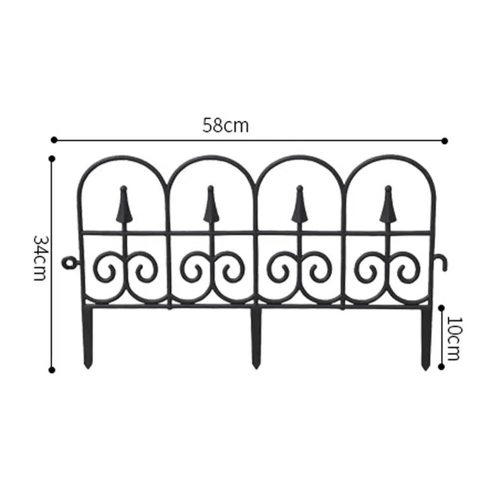 

European Style Garden Border Fence Plastic Anti Pressure Gardening Fences Weather Proof Imitation Brick Pattern