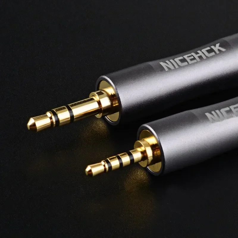 NiceHCK Gold-plated Pure Copper 4.4mm Female to 3.5mm 2.5mm HIFI Audio Converter Jack Aluminum Earphone Adapter Plug Accessories