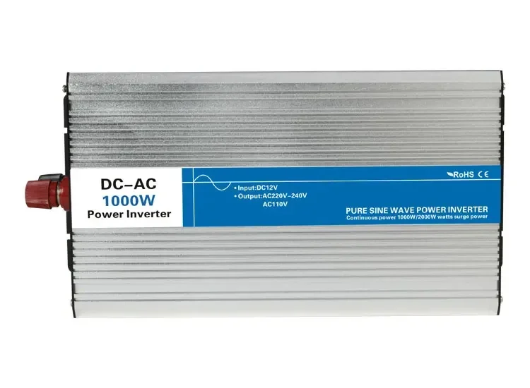 1000W 12v 24v short circuit protection converter Dc to Ac110V 240V  Pure Sine Wave power Inverter