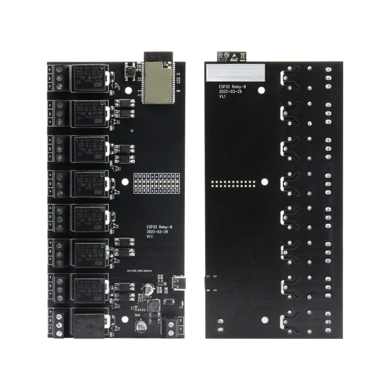 1Pcs  T-Relay 5V 8 Channel Relay Module ESP32 Wireless Development Board WIFI Bluetooth With Optocoupler Isolation For Arduino