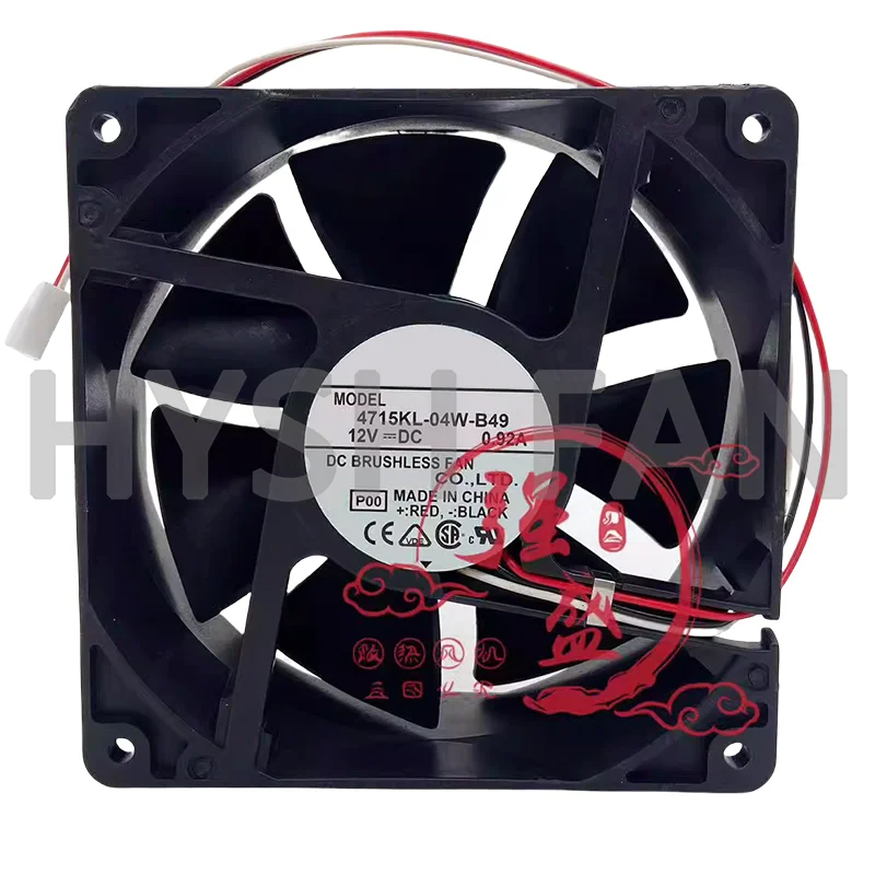 4715KL-04W-B49 New Original 12V 0.92A 12038 Double Ball High Air Volume Fan