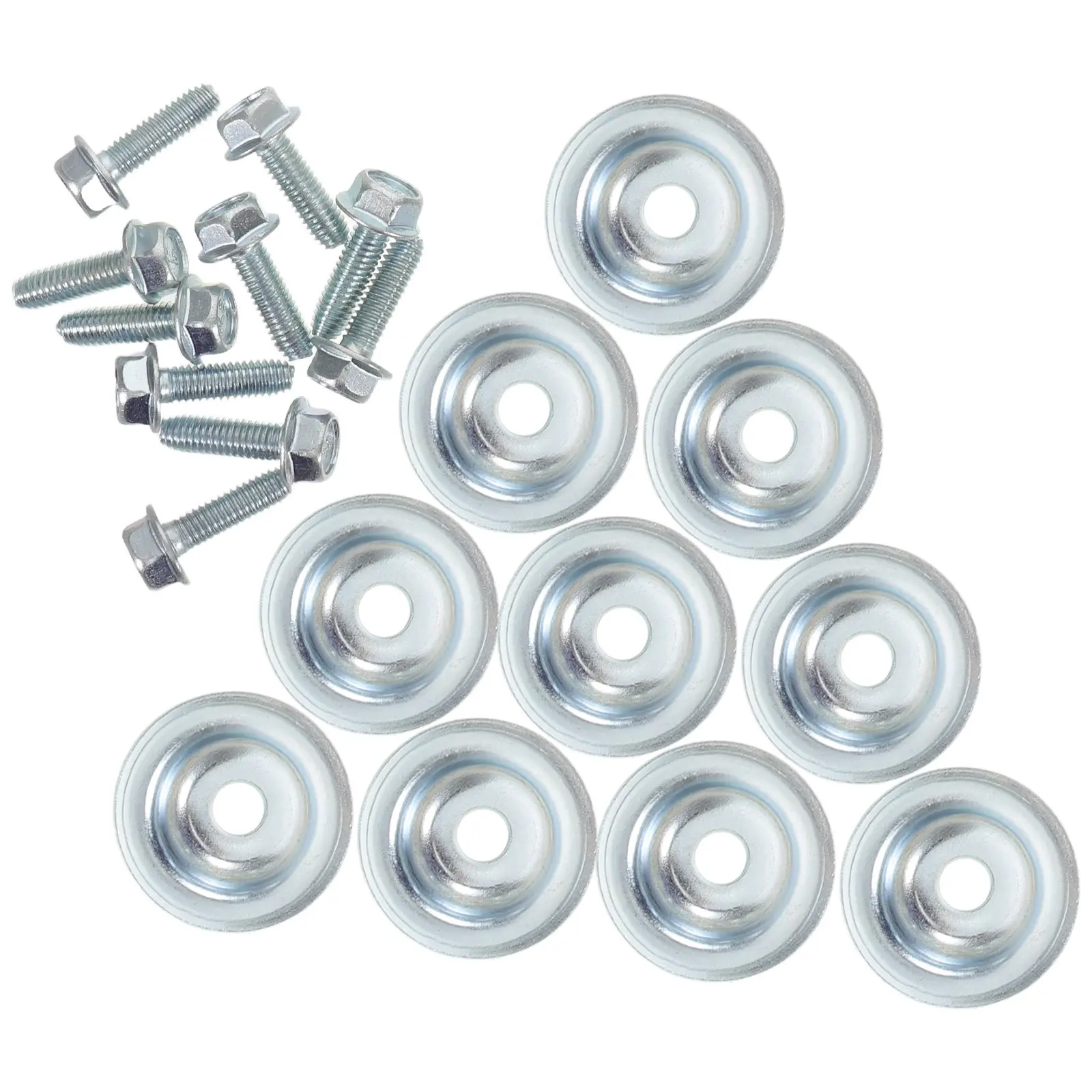 

1Set Automotive Utv Skid Plate Washer Bolt Kit Heavy-Duty Metal Construction Precision -Road Skid Plate Hardware
