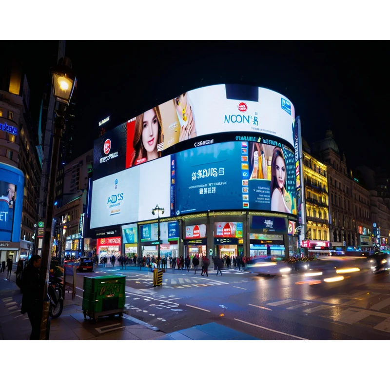 Su Geçirmez Özel LED Ekranlar Billboard Ekran Duvarı P6 Dış Mekan Reklam Ekranı Ekran Kartı Çip Üzerinde Kart (COB) Şeffaf Ekran