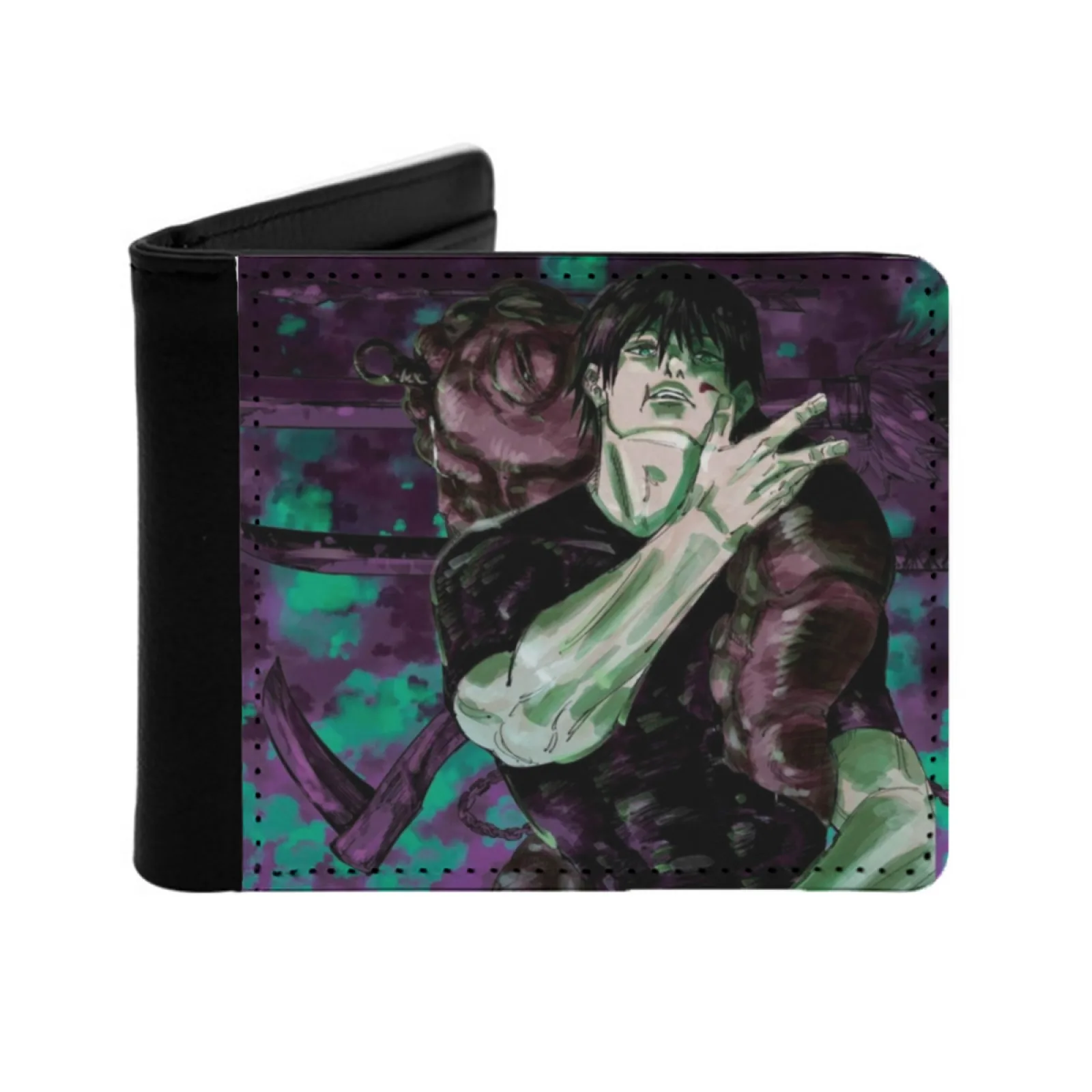 

Anime Toji Fushiguro Короткие мужские кошельки Держатель кредитной карты Ретро кошелек Мужской кошелек из искусственной кожи Gojo Satoru Anime Gojo Toji