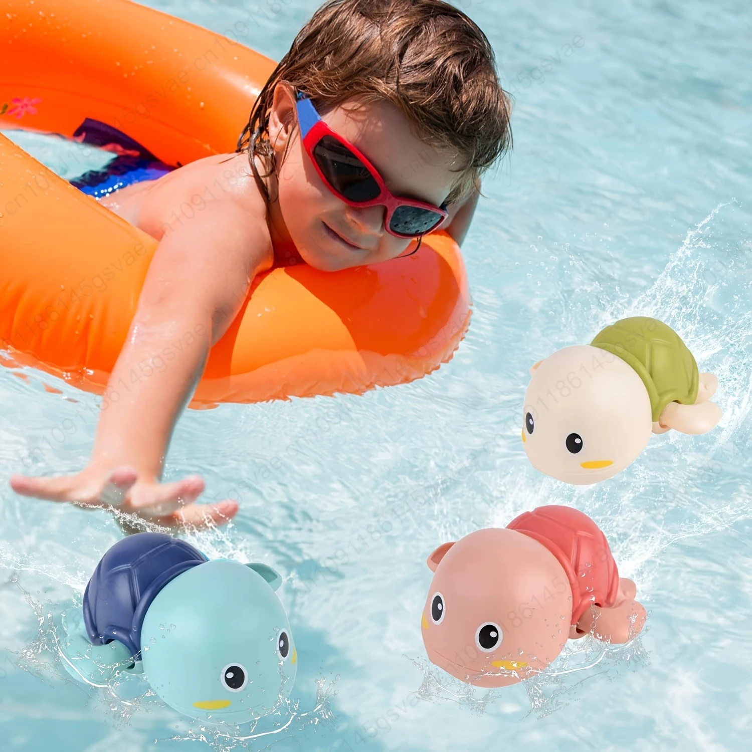 3/1pcs giocattoli da bagno carino nuoto giocattolo da bagno per i più piccoli galleggianti giocattoli a carica per ragazzo ragazza neonato vasca da bagno per bambini giocattoli per bambini