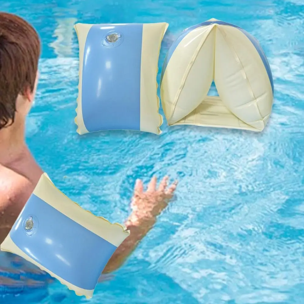 

2Pcs Safety Training Arm Bands Ring Pool Armbands Swim Pool Floating Inflatable Pool Float Sleeve Swim Training