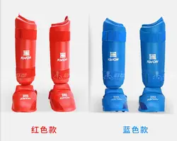 good quality  KWON WKF Shin Instep karate Foot Protectors Leg protector protector shank /shin protectors for competition
