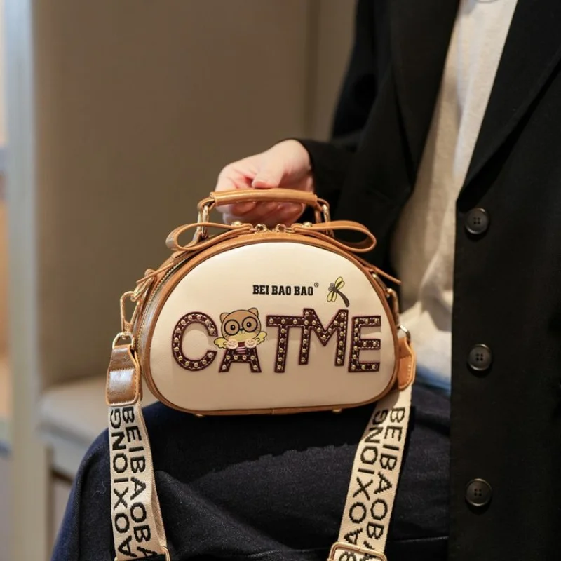 กระเป๋าหนังแท้คุณภาพสูงสำหรับผู้หญิง สายสะพายไหล่ปรับได้ กระเป๋าถือแบรนด์หรู ดีไซน์กันน้ำ