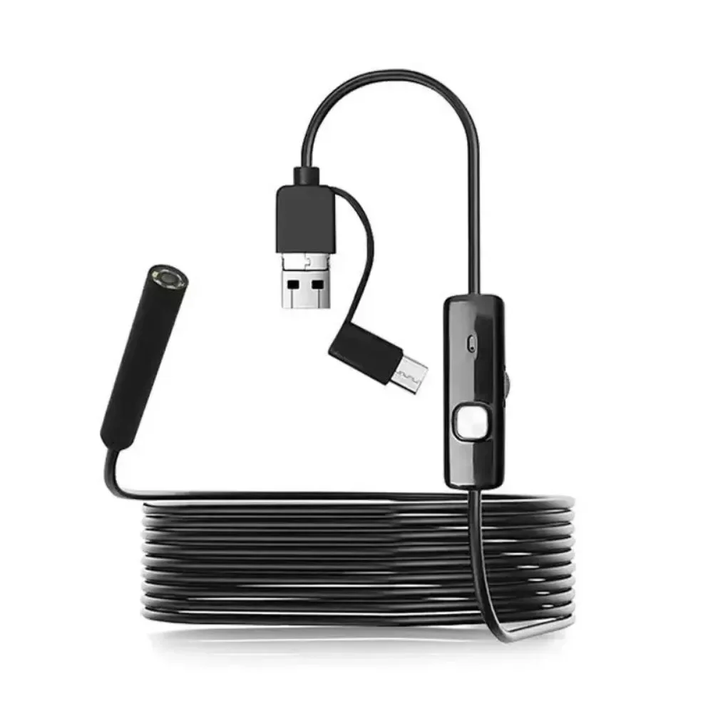 KERUI Android Endoscoop Camera 2IN1 Micro USB Type C Borescope Mini Camera Waterdichte LED Auto Inspectie Voor HUAWEI XIAOMI PC