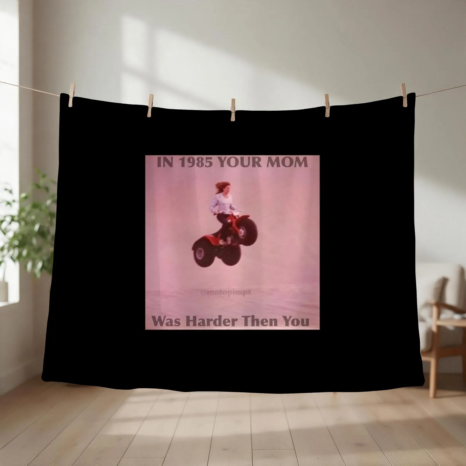 Hard Mom Throw Blanket couch cozy soft plush fuzzy picnic outdoor blanket
