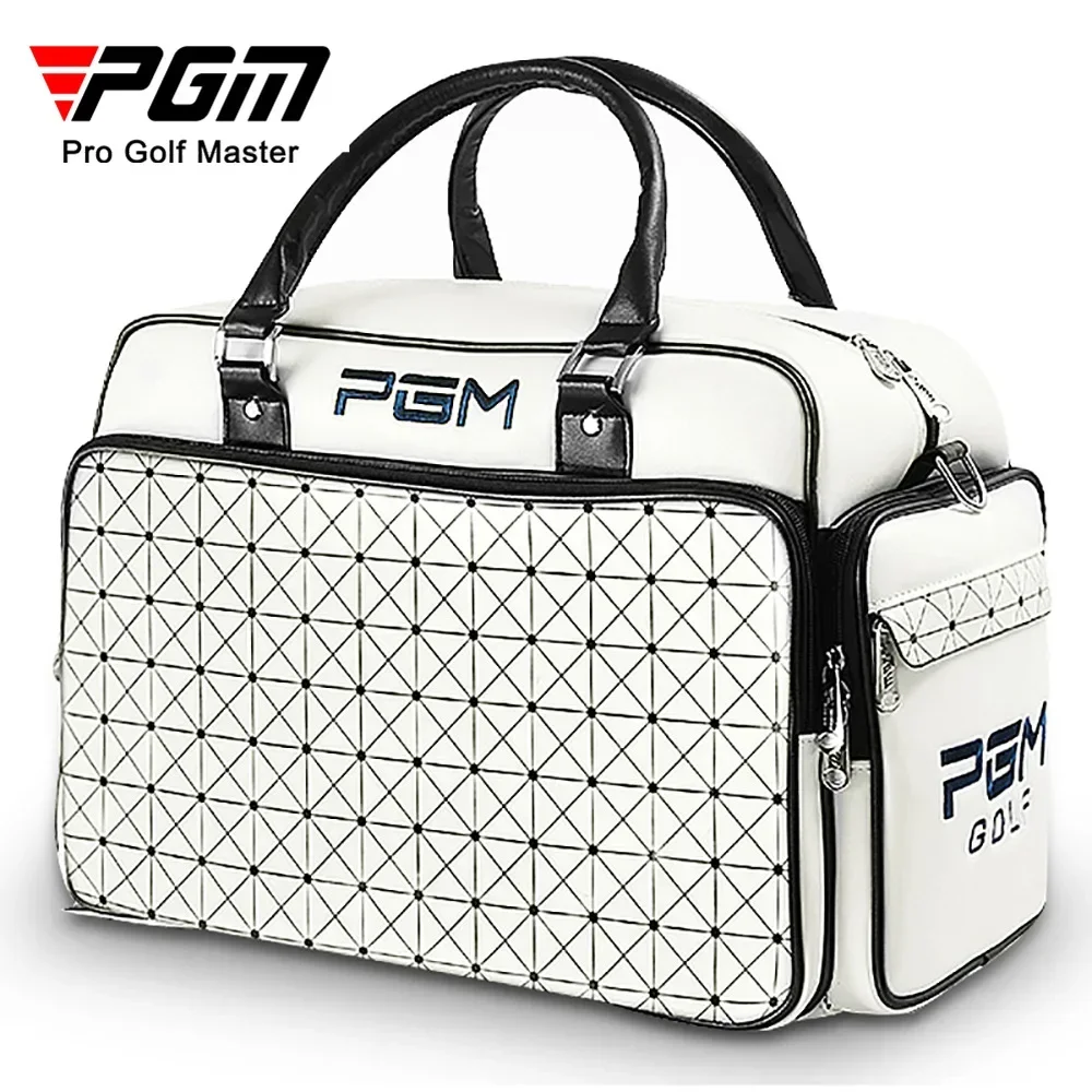 

PGM Golf Clothing Bag Large Capacity Leather Waterproof Shoes Bags Double Layer Sports Handbags YWB016