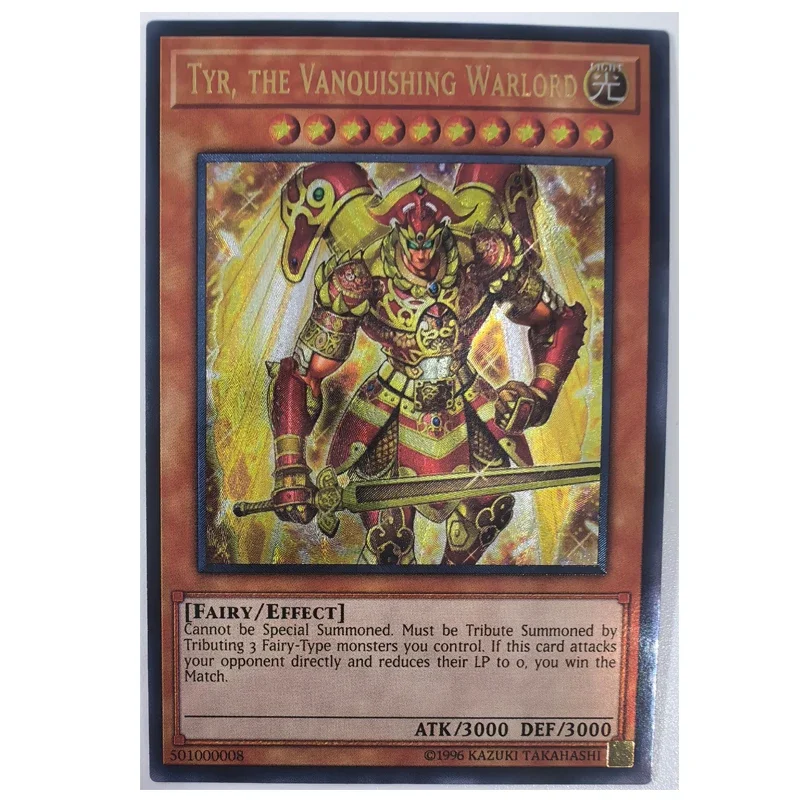 Yu Gi Oh Tyr the Vanquishing Warlord English 50100008 Toys Hobbies Hobby Collectibles Game Collection Anime Cards
