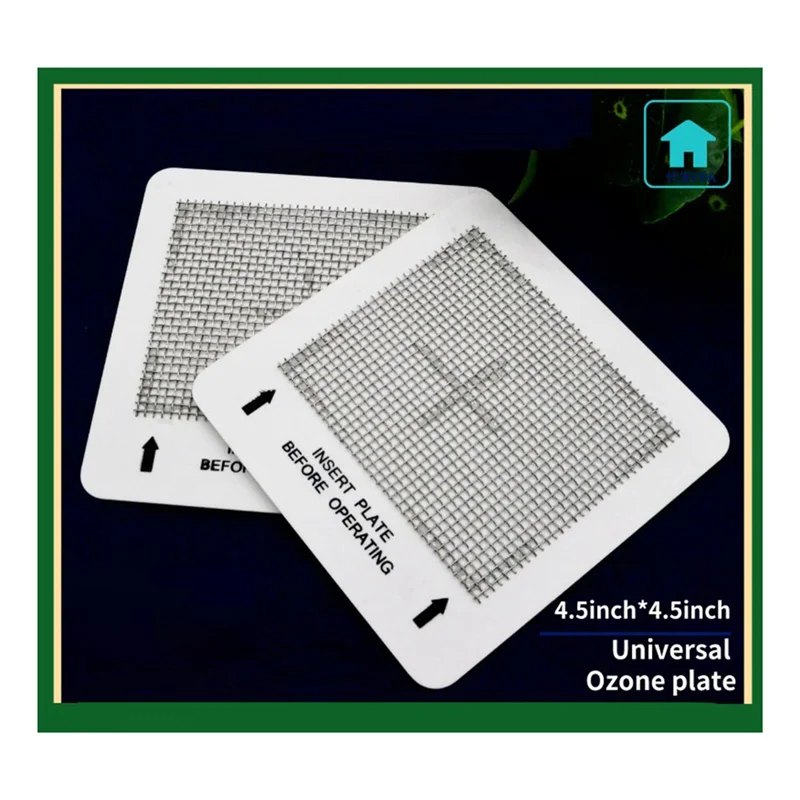 

BISM1 2 Pack Ceramic Ozone Plates for Popular Home Air Purifiers 4.5inch x 4.5inch Air Fresh Replacement Parts