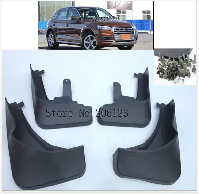 

Set Molded Mud Flaps For Audi Q5 FY 2018 2019 Mudflaps Splash Guards Mud Flap Mudguards Fender Front Rear 2017 Accessories