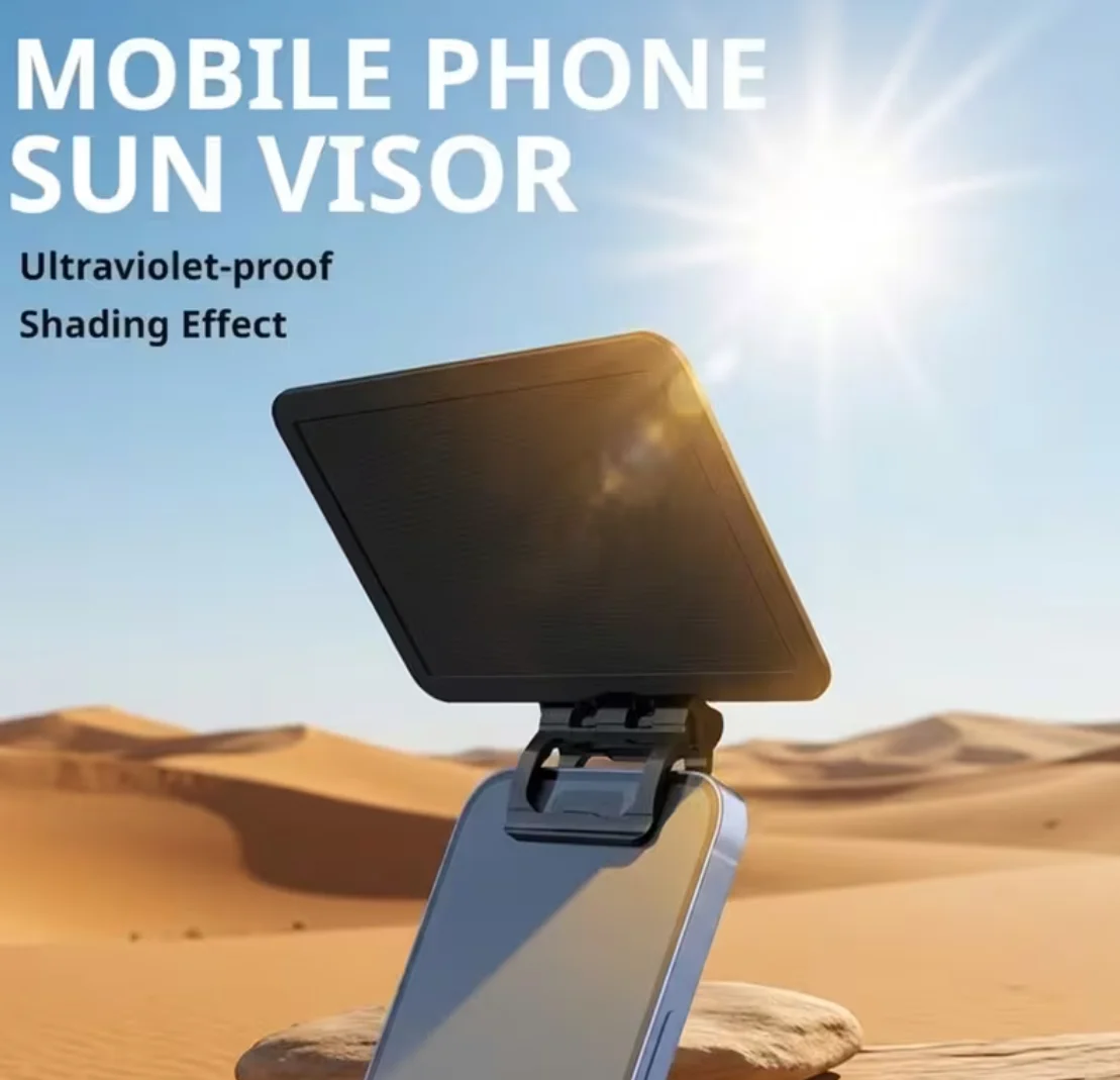 

Foldable Phone Sun Visor Portable Multi-Angle Adjustable Sun Shade