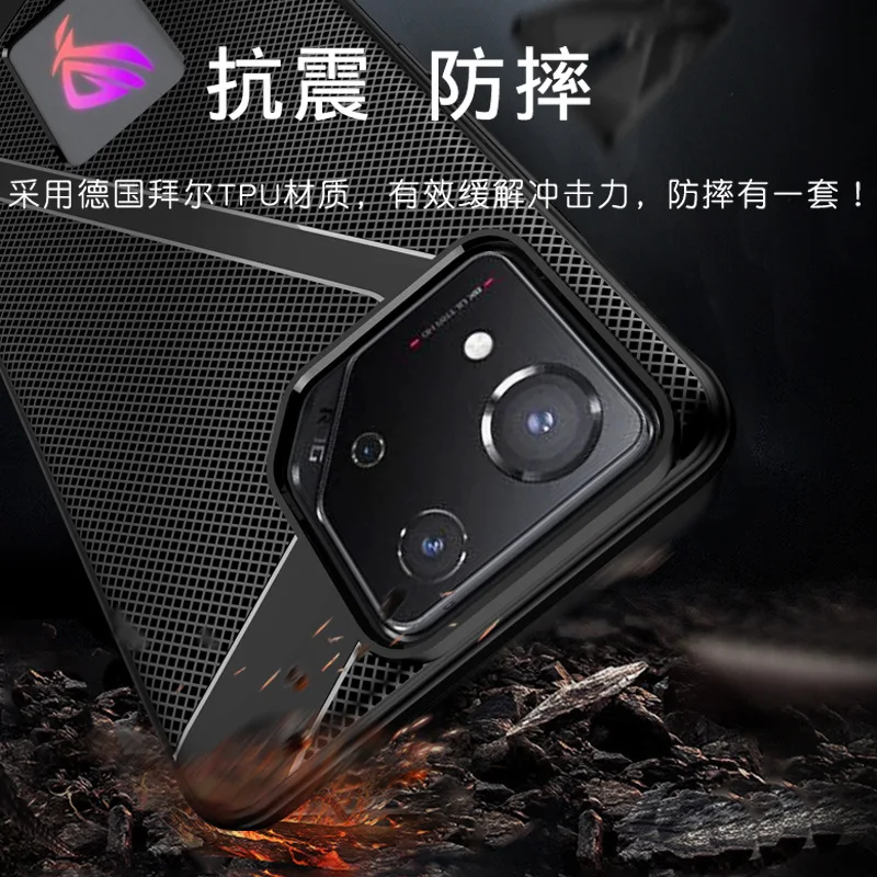 Case for Asus ROG Phone 8 Pro Cover Anti-fingerprint Silicone Soft Anti-knock Shell for ROG  Asus ROG Phone 7 6 5 3 2 Pro Fundas