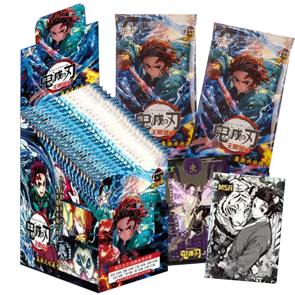 

Demon Slayer Collection Cards for Kids Popular Role Ink Wash Style Creative and Exquisite Anime Trading Cards Toys Hobbies Gifts