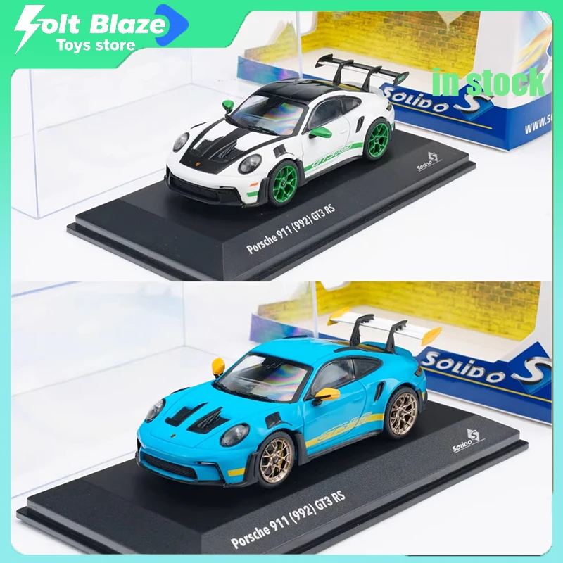 

Модель автомобиля Solido 1/43 Porsche 911 (992) GT3 RS, литая под давлением, для декора комнаты, коллекционная, имитационная, из сплава, подарок для мальчика