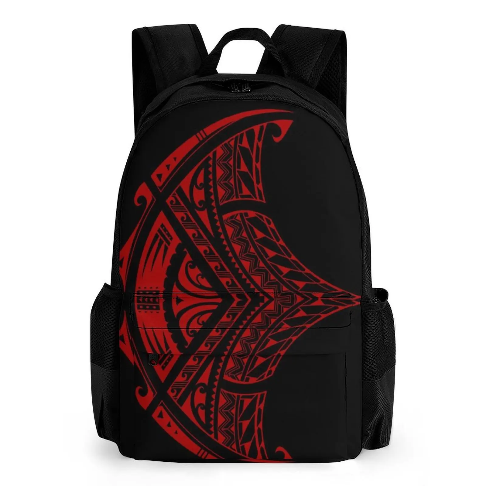 

Легкий полиэстеровый рюкзак Hibiscus Breeze для кампуса, индивидуальный рюкзак с лепестковым принтом, настраиваемый полинезийский школьный рюкзак на каждый день