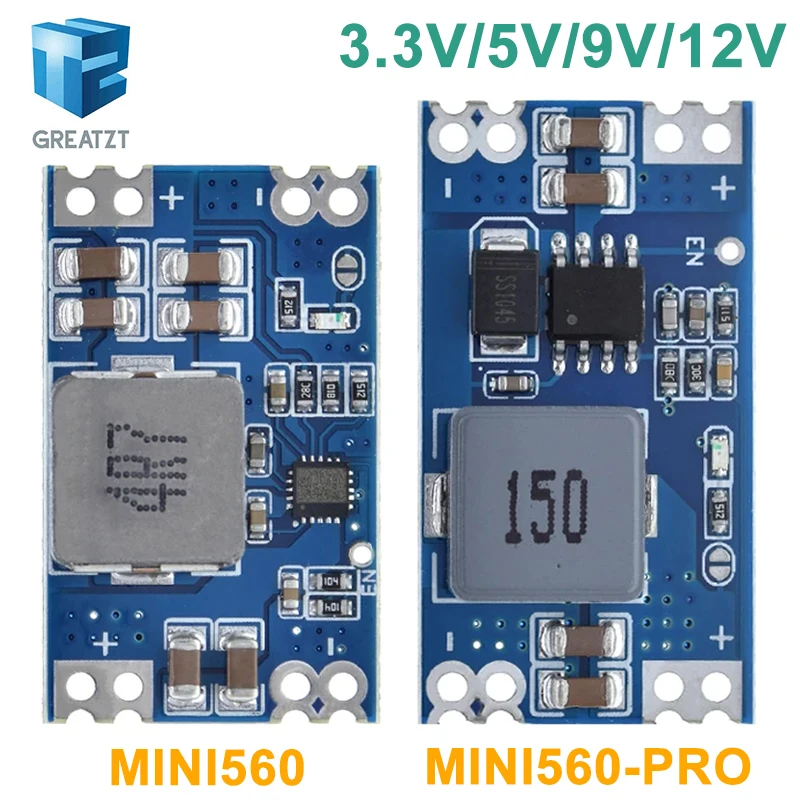 High Efficiency Output 3.3V 5V 9V 12V 5A mini560 Step Down DC-DC Converter Voltage Regulator Buck Stabilized Power Supply Module