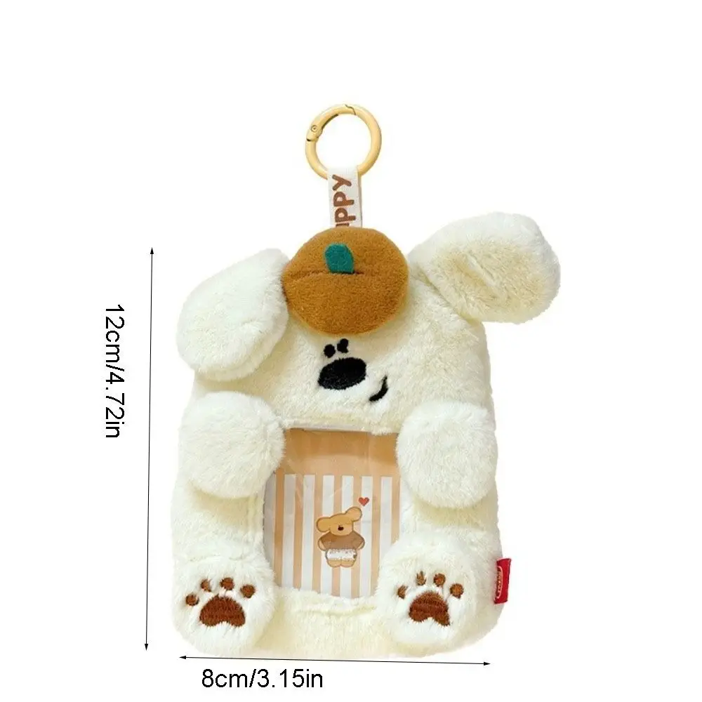 Photocard Case Animal ID Card Holder Cartoon Transparent Card Holder Photo Storage Keychains Work Card Cover Educational