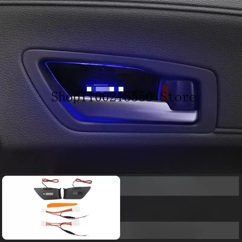 2PCS For Toyota Sienna 2021 2022 2024 Car Door Bowl Atmosphere Light Led Color Gradual Changing Door Armrest Ambient Light