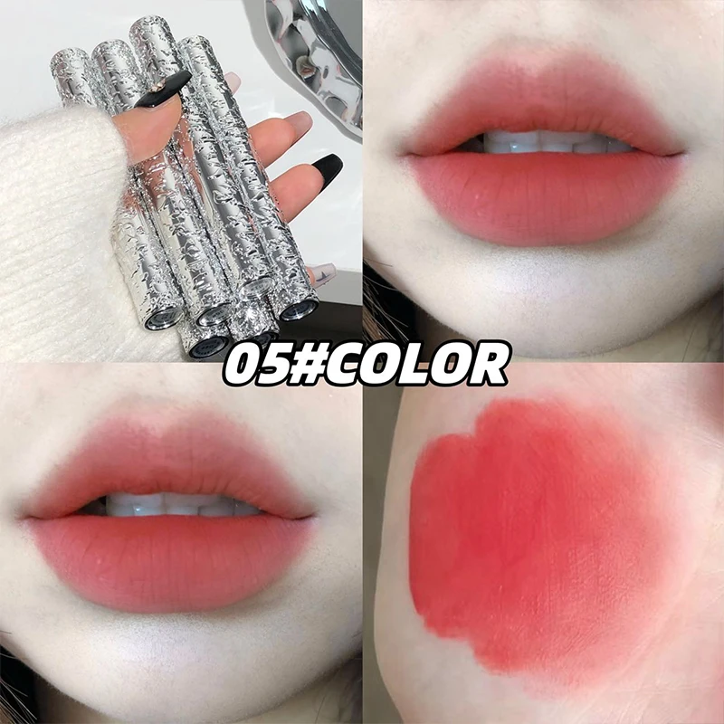 アートバリューマットヌードベルベットリキッドリップスティックロングラスティングリップグロスティントウォータープルーフリップマッドローズレッドリップステイン韓国コスメ