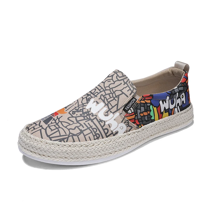 

New lazy people's foot set, one foot cloth shoes, outdoor men's shoes, motorcycle fashionable and comfortable casual shoes