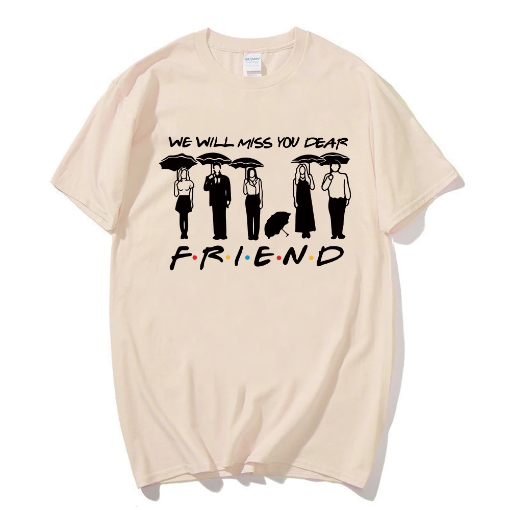 Hot Friends Tv Show We Will Miss You Dear Friends Matthew Perry Graphic Fashion T Shirt Streetswear Tees Unisex