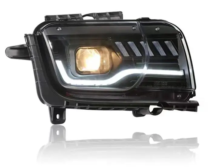 

for CHEVROLET Camaro 2009-2015 Year LED Head Light Headlamps front light Black Housing SN