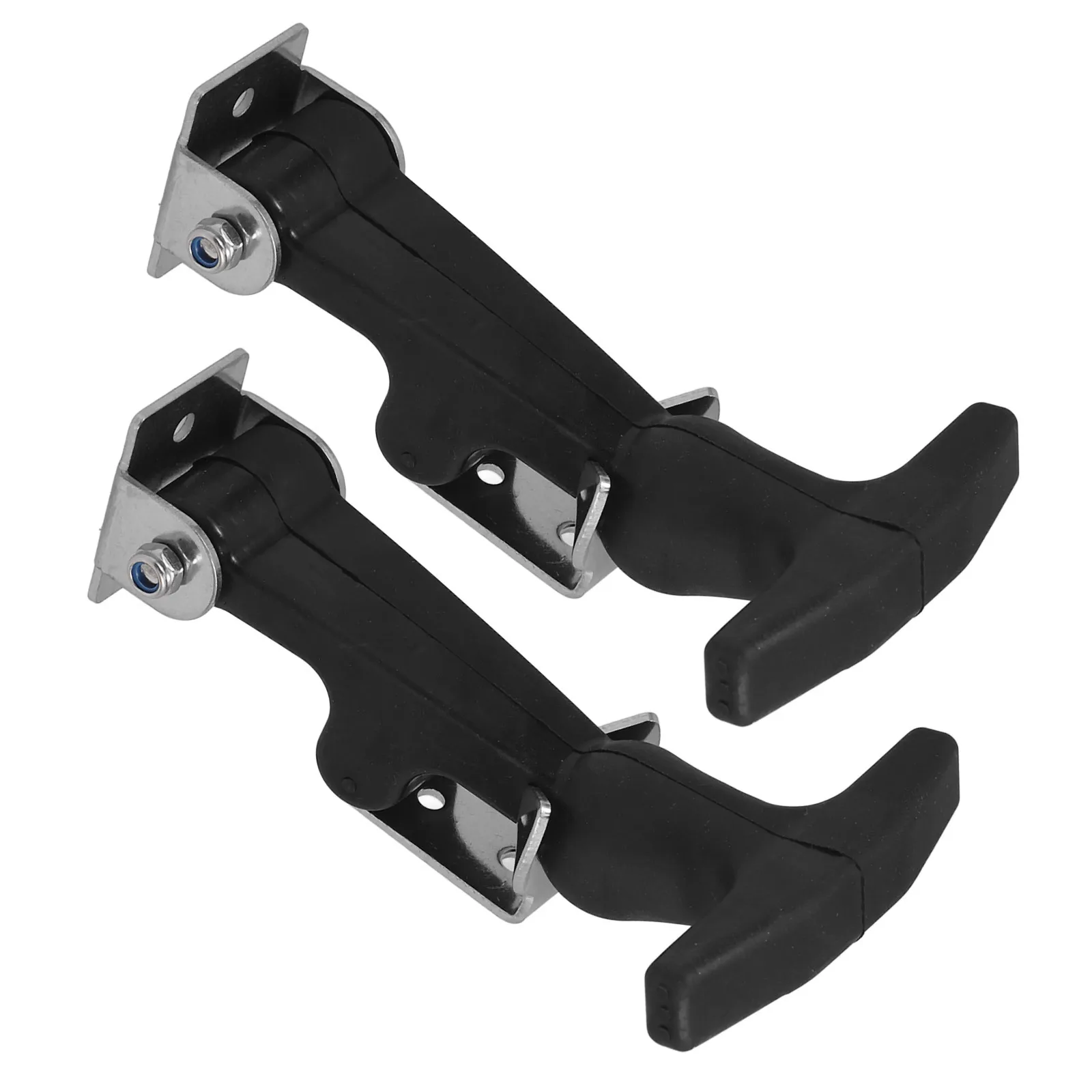 

2Pcs Stainless Steel Hasp Latch Flexible Replacement Box Latch Rubber Toolbox Latches Heavy Duty Tool Box Hardware