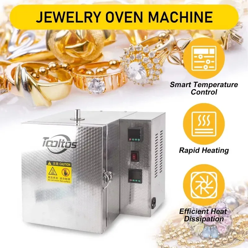 Boasta Lost Wax Casting Set 3kg Vacuum Casting Machine with 1150°C Programmable Burnout Furnace for Gold Silver Jewelry