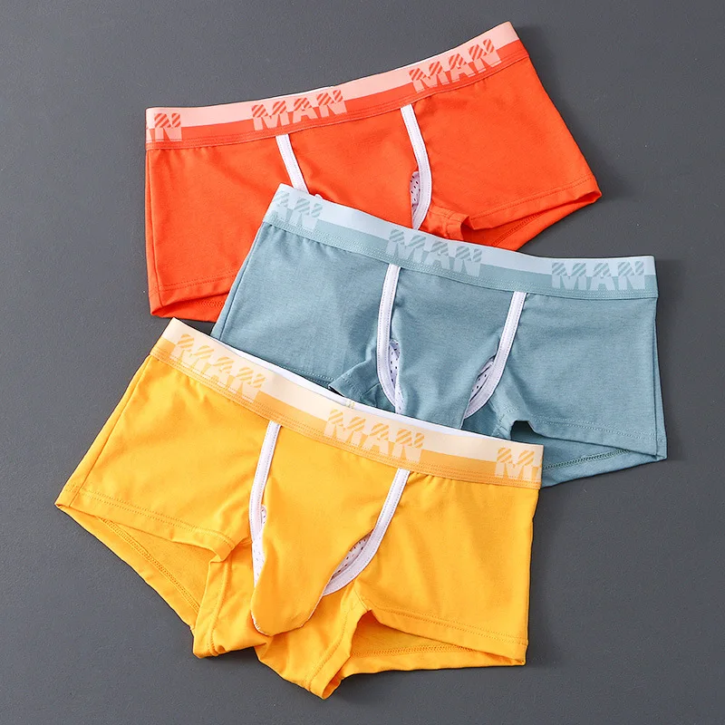 New Men\'s Underwear Boxer Shorts Elephant Nose Underwear Boxer Shorts Breathable Youth Four Corner Shorts Men\'s Underwear