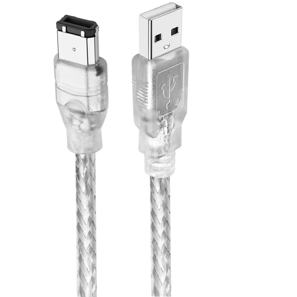 IEEE 1394 Cable Connector PC Computer USB To 1394B 6pin Data Cable Digital Camera Camera DV 1394 Large Port Data Cable 1.2m 3 5m